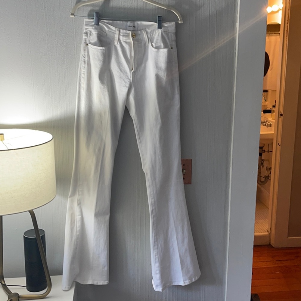 COPY - Frame- White Flare Jeans
